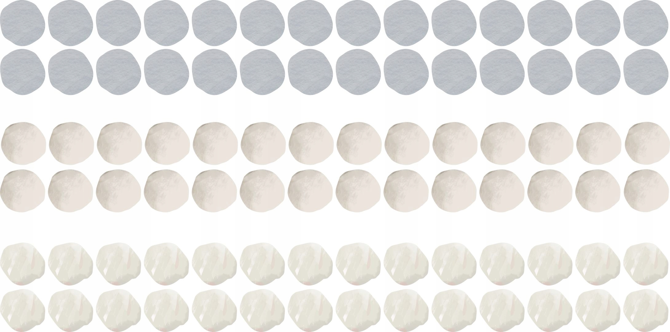 PASTELOWE GROSZKI KROPKI NAKLEJKI NA ŚCIANĘ 84SZT. Szerokość produktu 100 cm