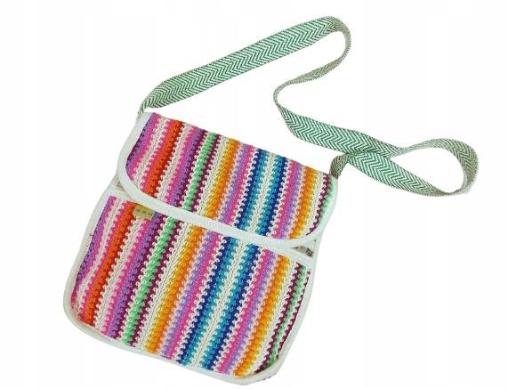 ARTESANIAS ECUADOR kolorowa listonoszka