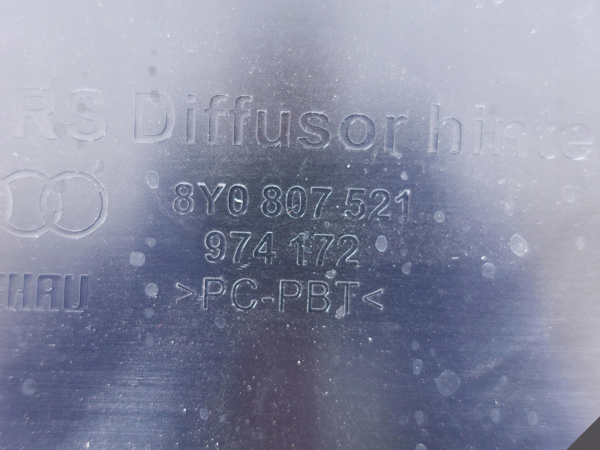 AUDI RS3 8Y0 20- nárazník lišta+SPOILER záď