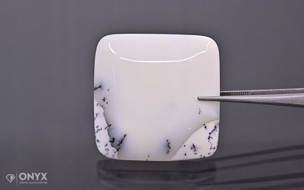 Dendritový achát z Turecka konvexní dlaždice cushion 35