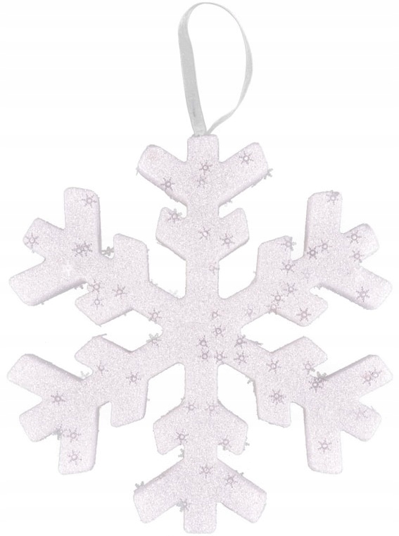 

Świąteczna Zawieszka Lśniąca Śnieżynka Śnieg 20cm