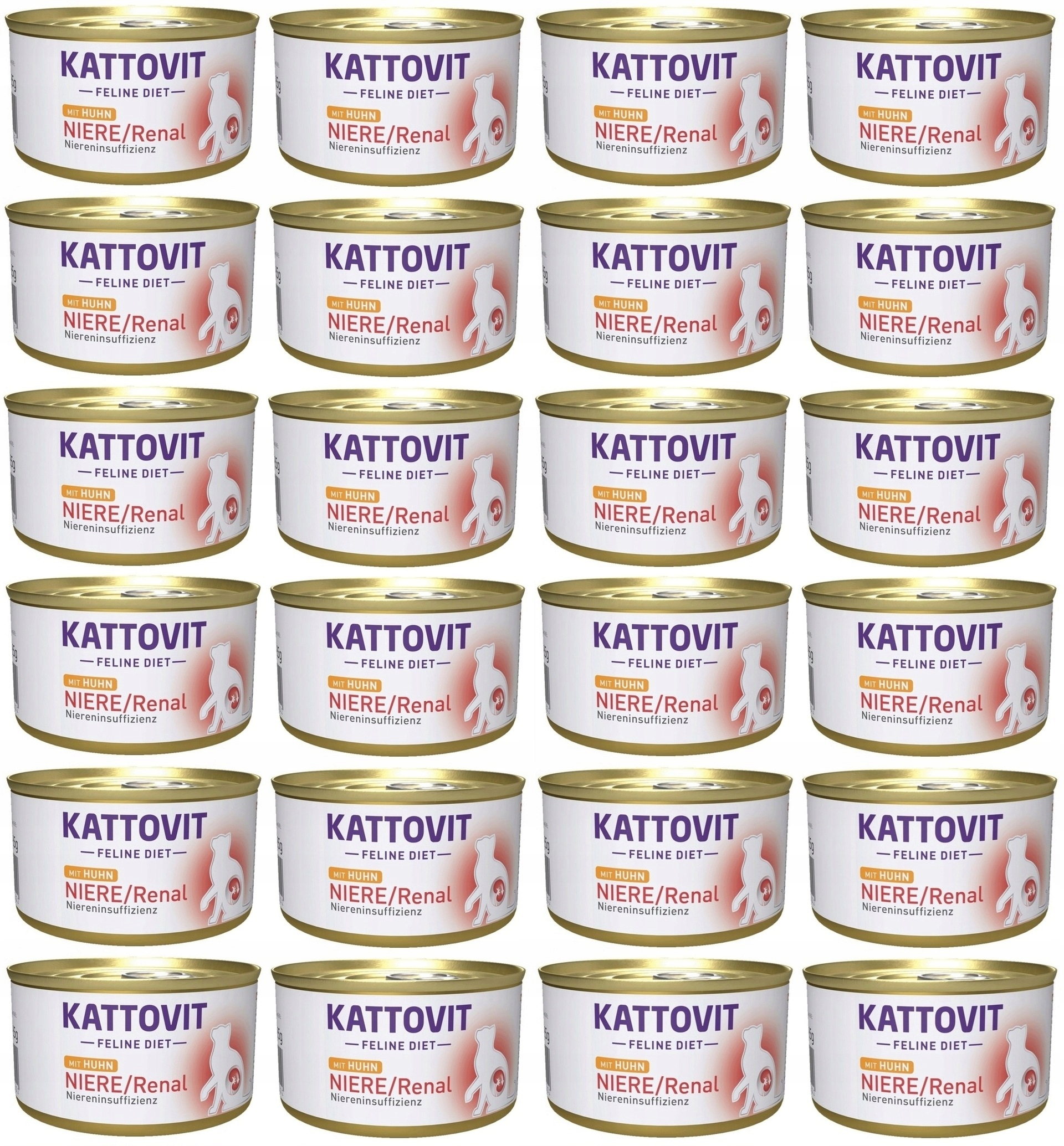 Kattovit Feline Diet Niere/Renal Chicken kuře mokré pro kočky 24x85 g