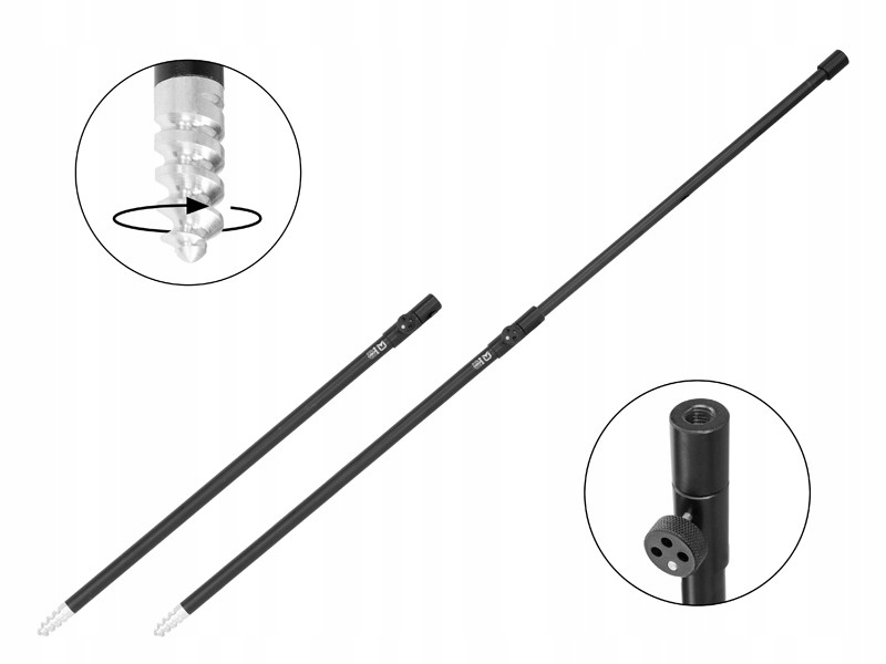 Алюминиевая подставка для удочки DELPHIN TopSTIX / 50-90 см