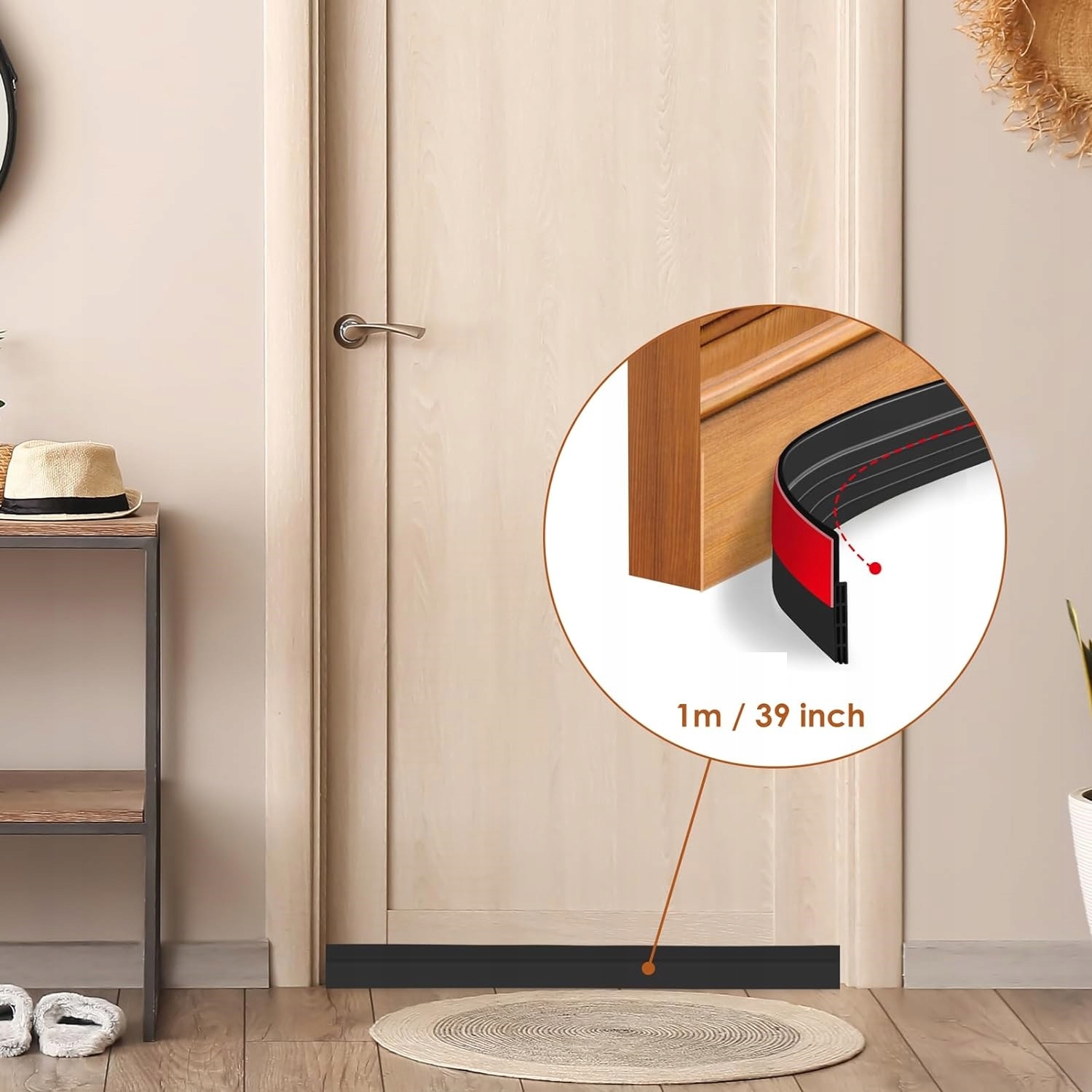 TAŚMA SILIKONOWA USZCZELNIAJĄCA USZCZELKA DO DRZWI ZIMNO CIEPŁO PRZECIĄG Kod producenta 326434258752