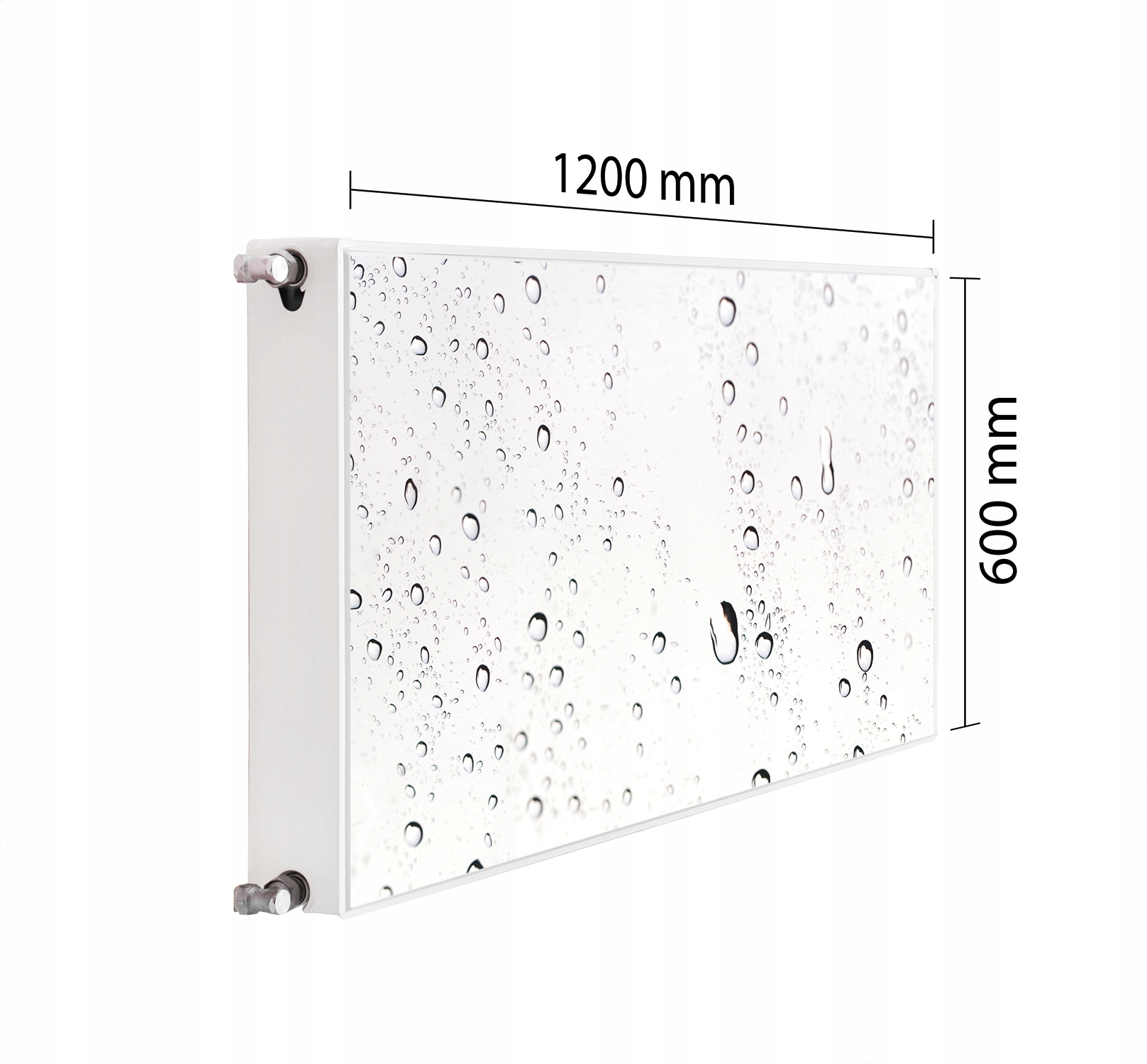 Maskovač Kryt Radiátoru 120x60 Kapky Podložka Magnet