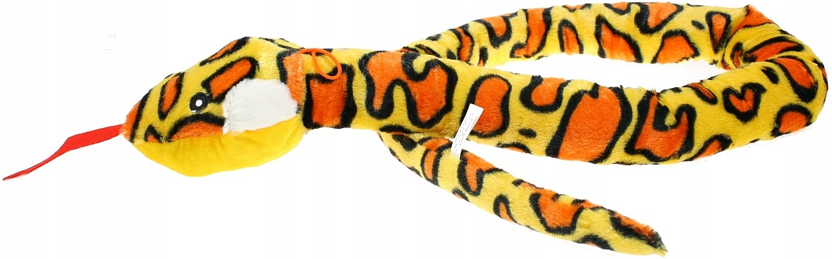 

Wąż długi 140 cm Maskotka pluszak Żmija żółta Gad