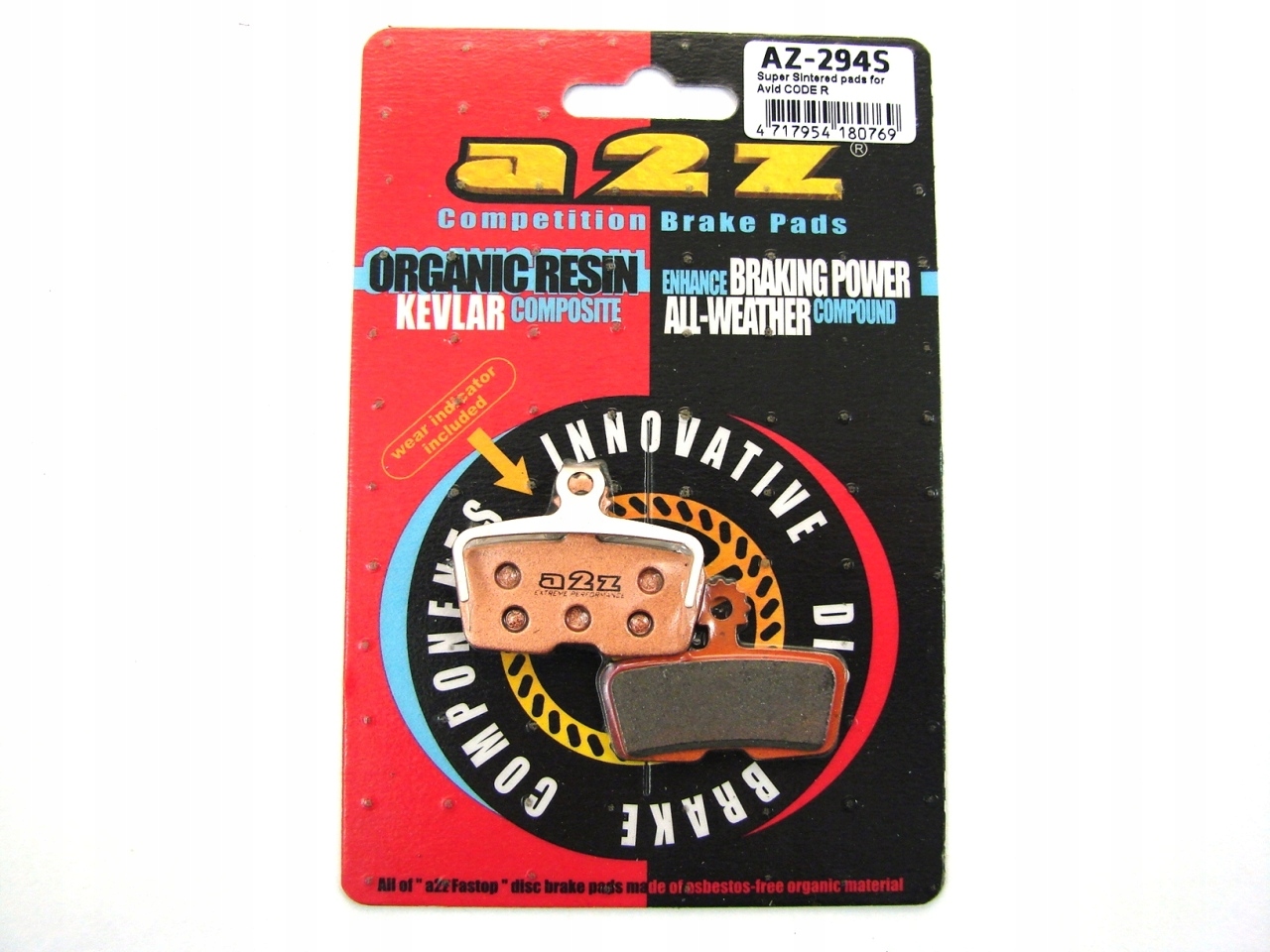 Klocki Hamulcowe a2z Avid Sram Code R, RSC, DB8, Guide RE, G2 RE Spiekane