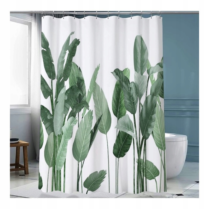 ZASŁONA PRYSZNICOWA ŁAZIENKOWA WODOODPORNA 180x200 3D RÓŻNE WZORY Długość 180 cm