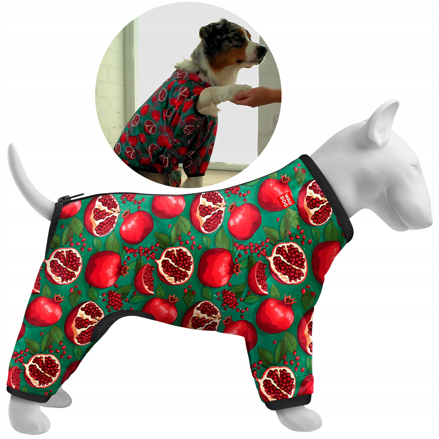 Levně Větrovka pro psa se zipem na zádech, lehká, stylová, granátová, vel. Xs (S32)