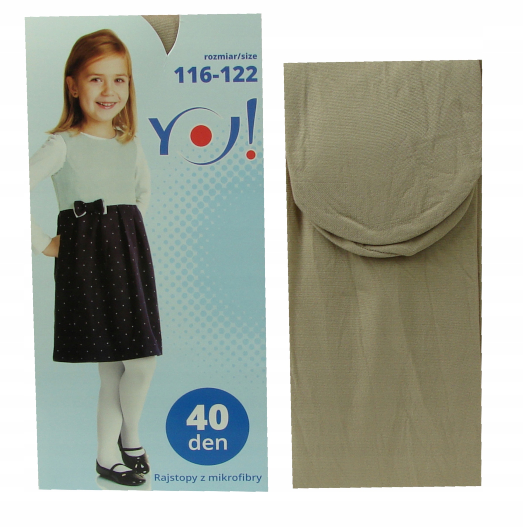 

Rajstopy Dziewczęce 40 Den 116-122 RA09-natural