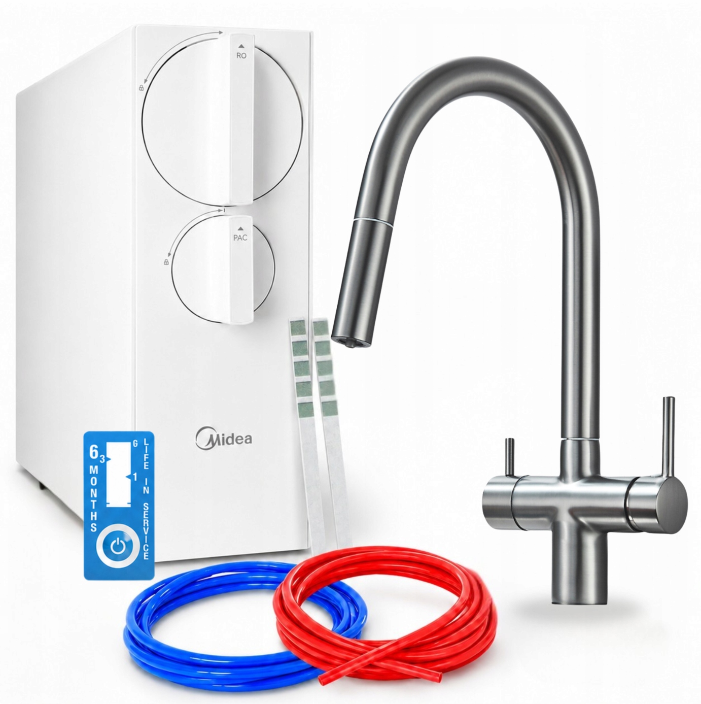 Domáci Beznádržový Systém Filtrovania Vody Midea 800GPD Trojcestný Kohútik