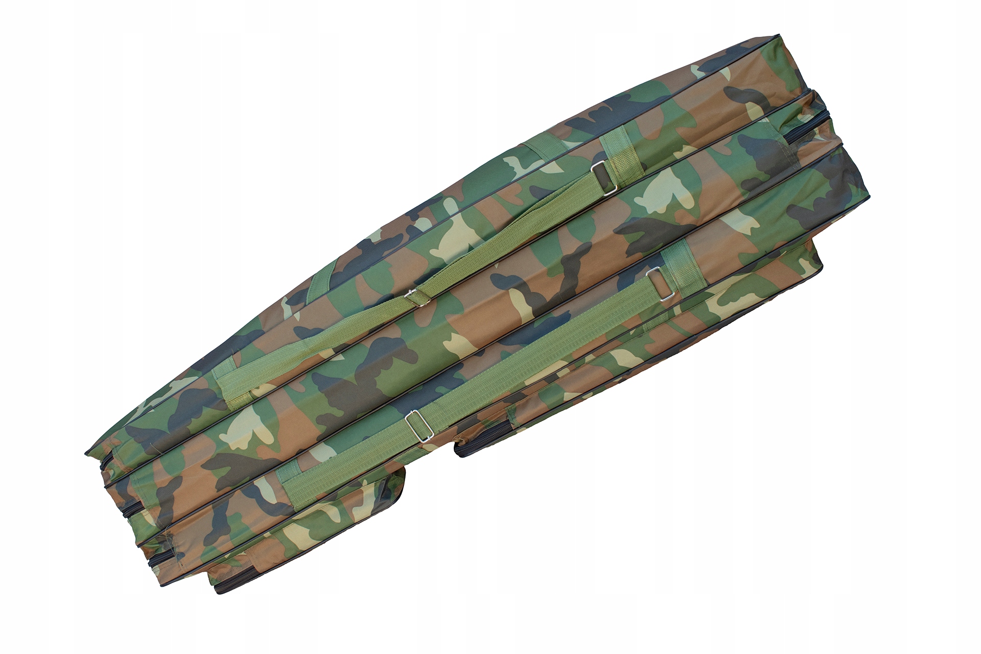 USZTYWNIANY POKROWIEC NA WĘDKI TORBA 110cm 3 KOMORY KOLOR MORO KODURA Model 200503