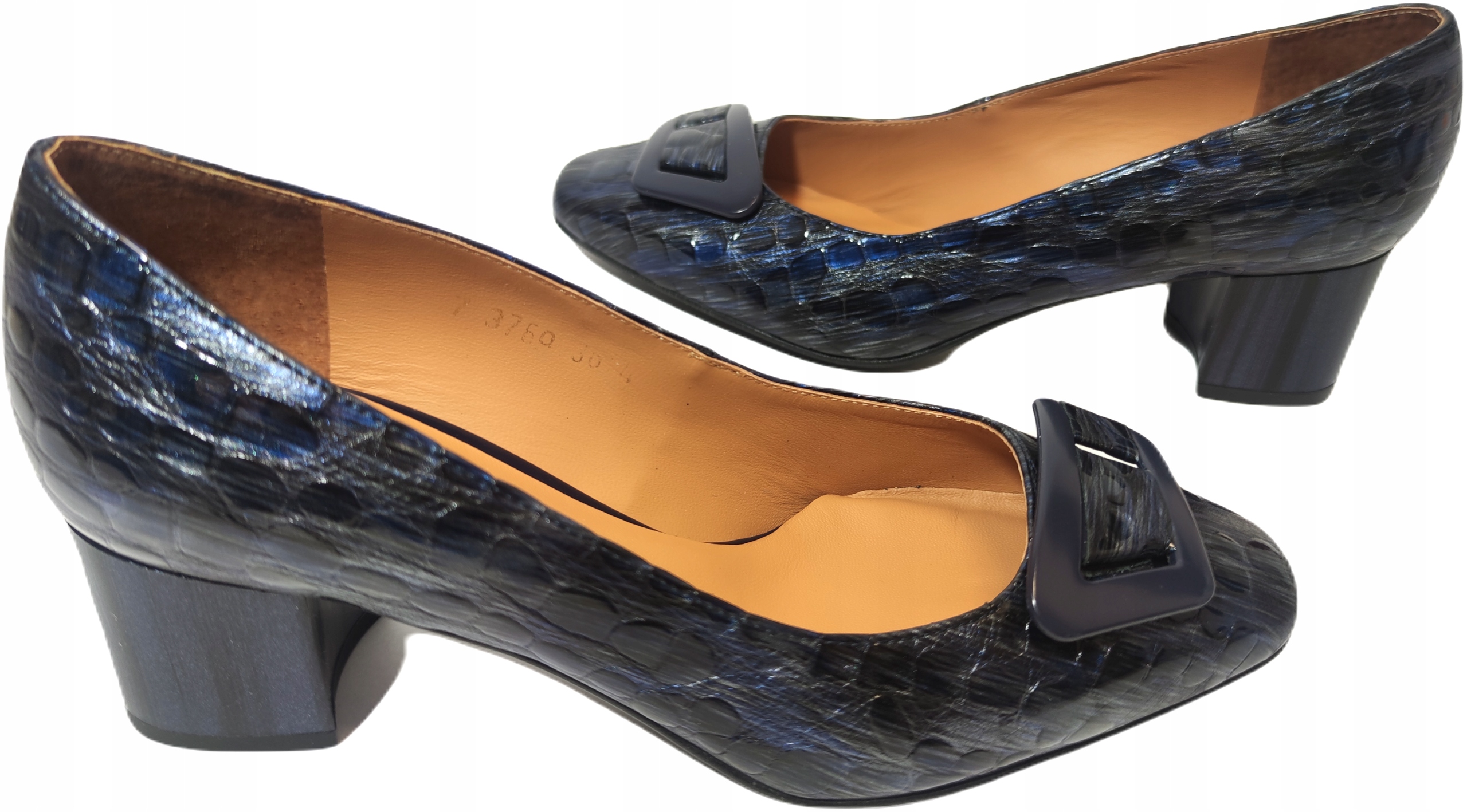 Lodičky pohodlné kožené Anis 3769 Námořnická Modrá r40