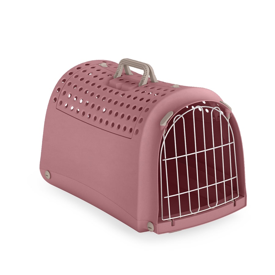 Přepravka Linus Cabrio pro kočky otevíratelná shora 52,5x32x34,5 Růžová