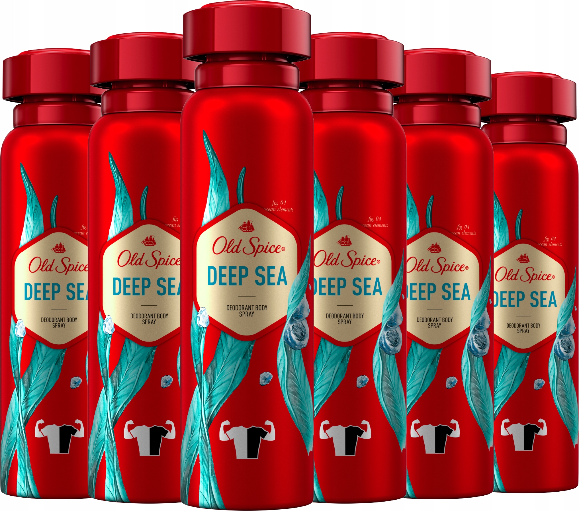 Old Spice Deep Sea męski dezodorant spray 6x150ml-Zdjęcie-0
