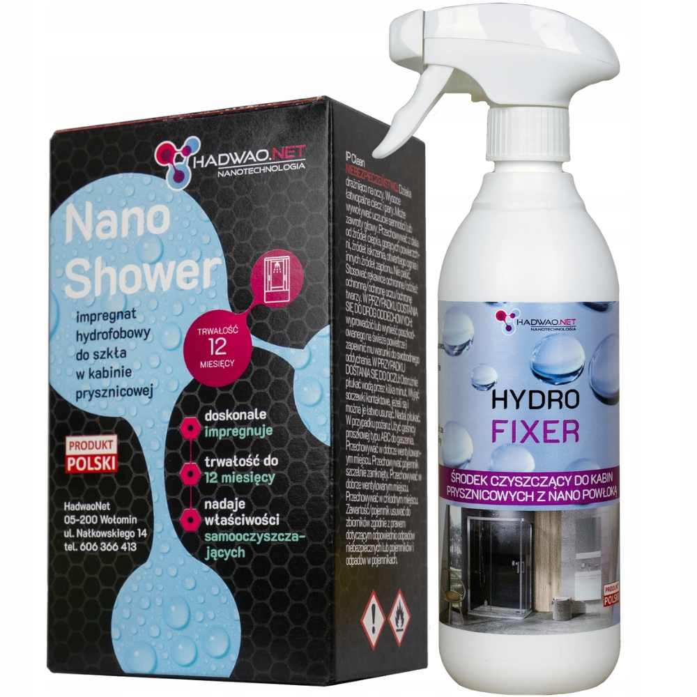 

Nano warstwa do kabin prysznicowych czyszczenie