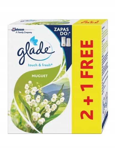 Levně 2x Náplň do osvěžovače vzduchu Glade Touch&Fresh Konvalinka 3x10 ml