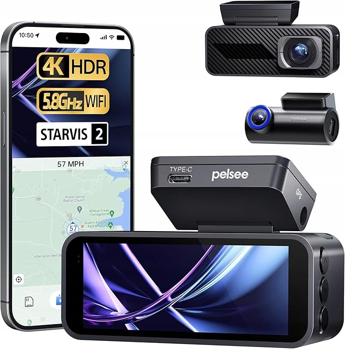 Autokamera Gps Wifi Pelsee Starvis 2 P1 Pro S Cúvacou Kamerou