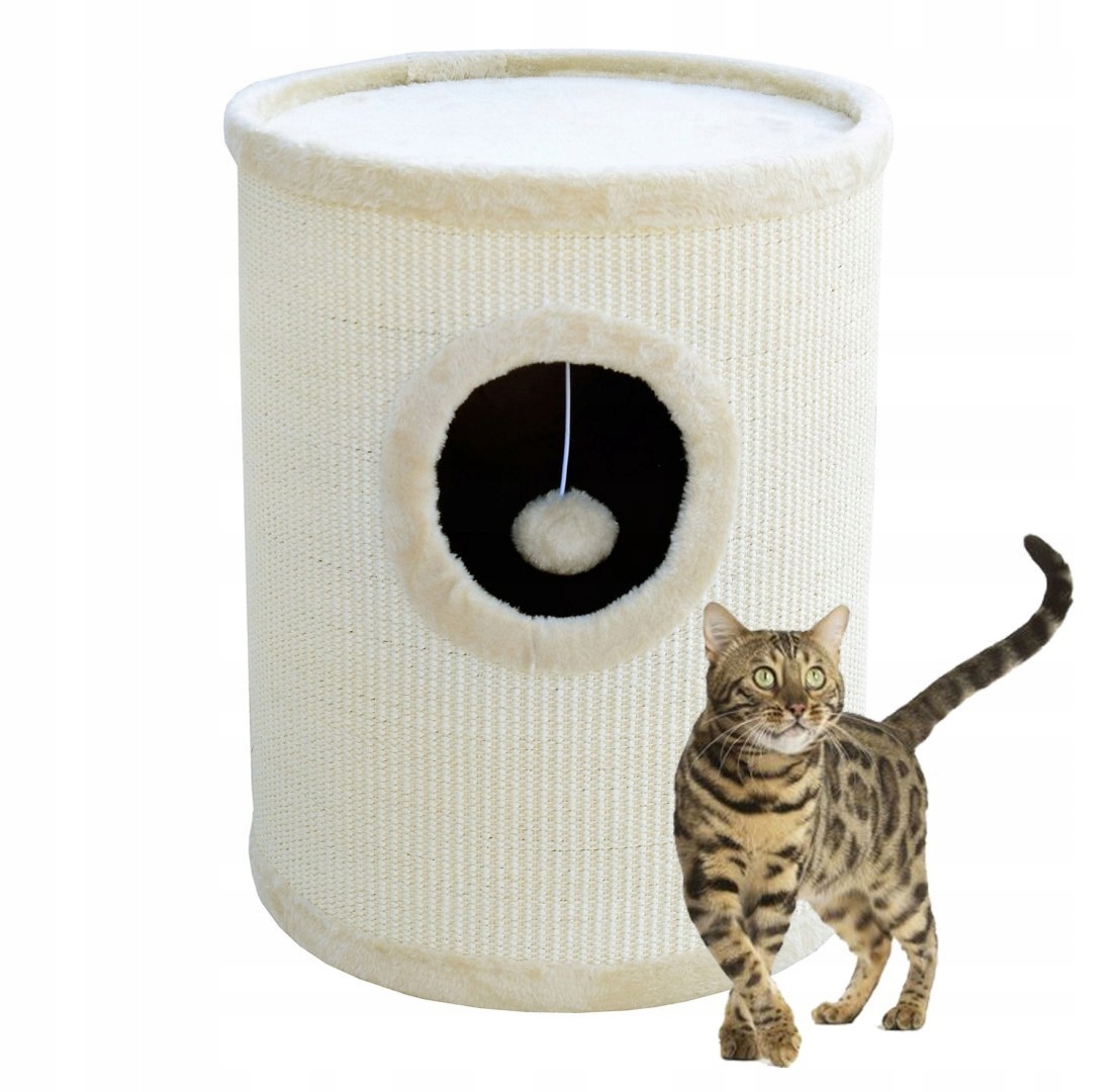 

Drapak/Tuba/ Wieża/ Legowisko dla Kota 50cm Beżowa