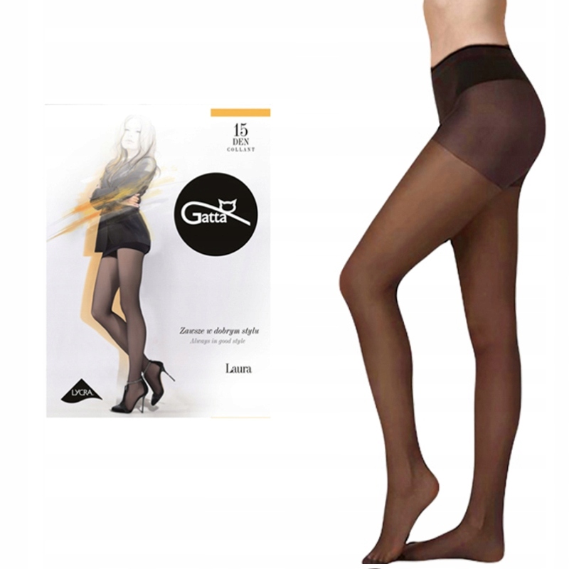 

Rajstopy Gatta Laura 15 den lycra 6-XL Moka