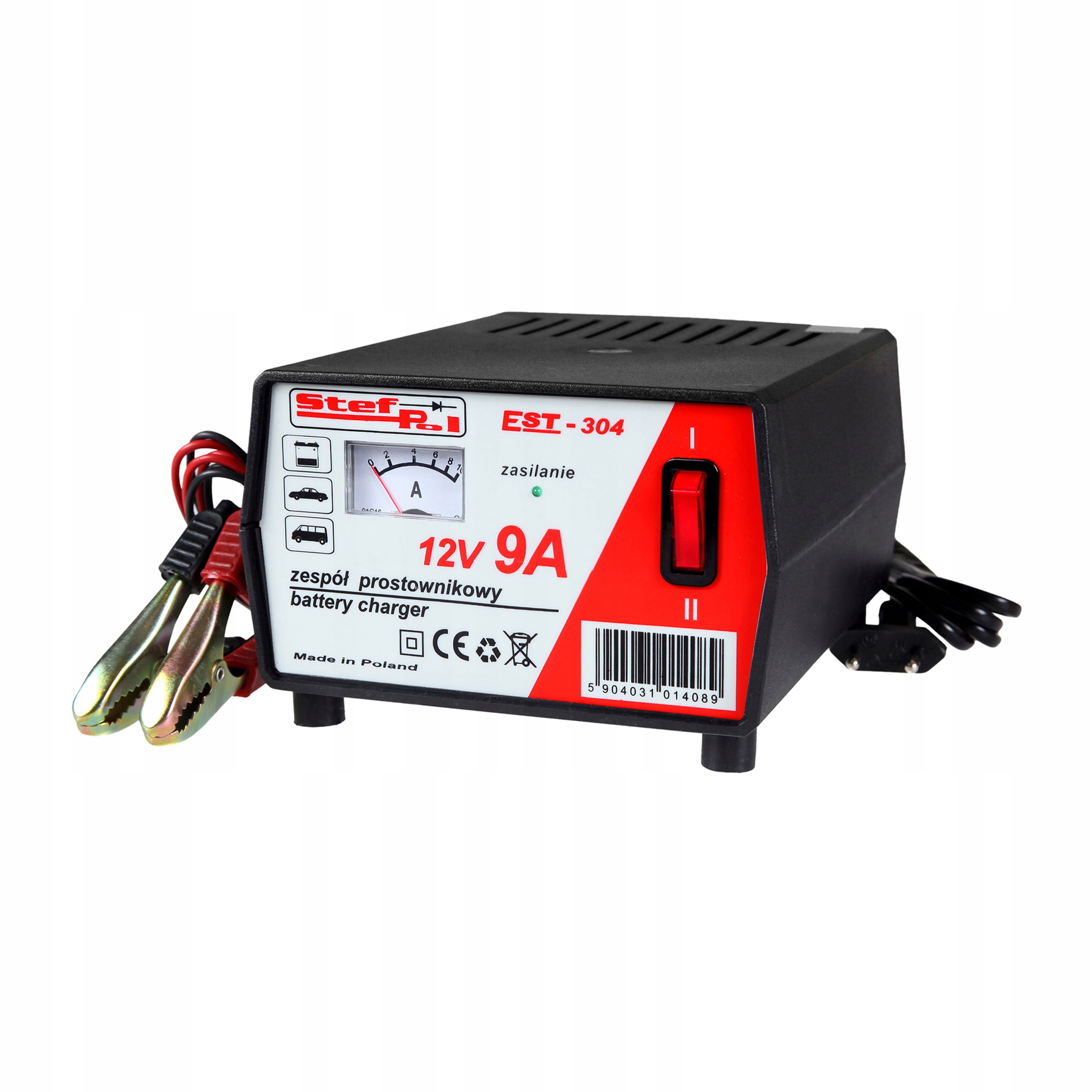 

Prostownik akumulatorowy EST-304 12V/9A