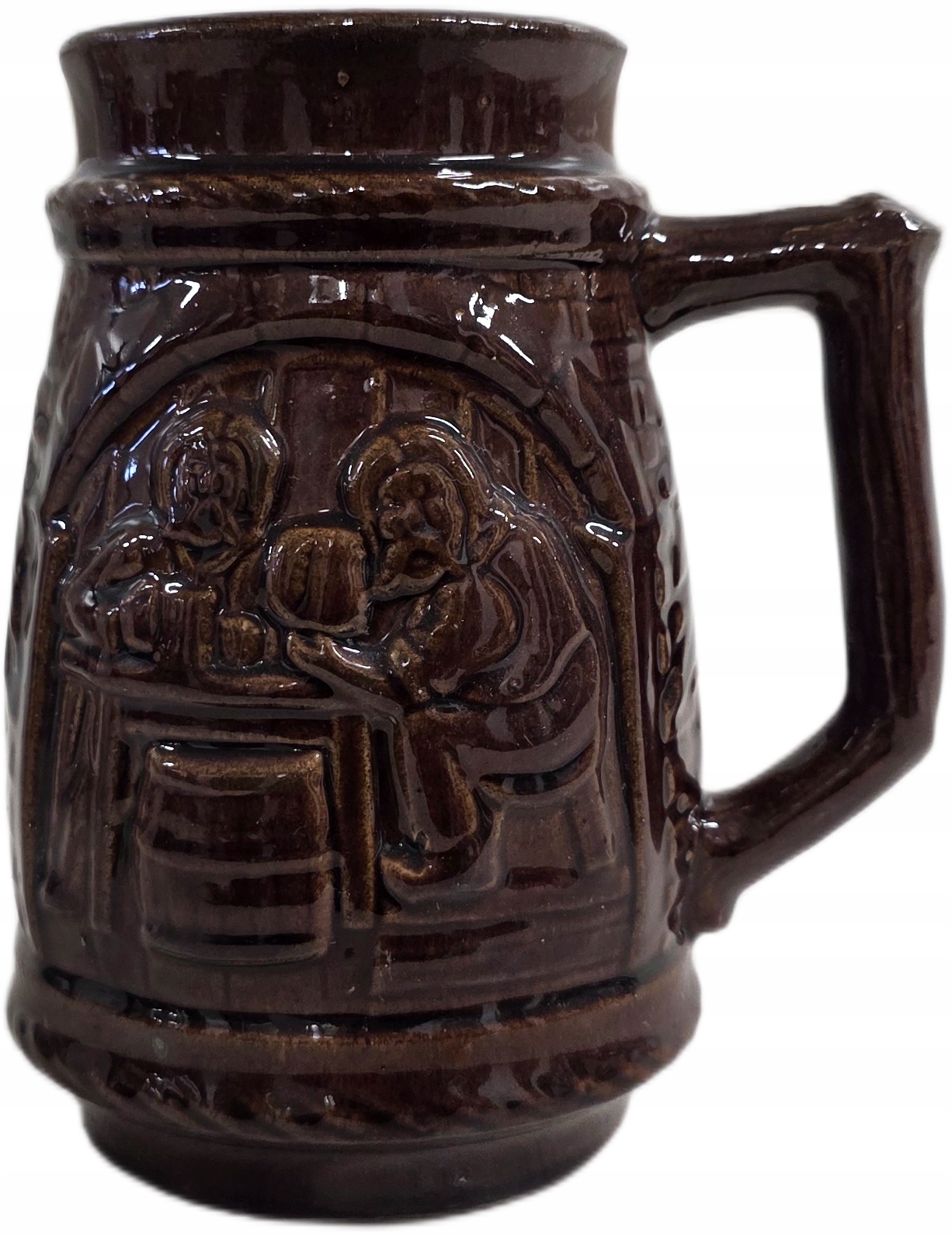 CERAMICZNY KUFEL SCENA BIESIADNA