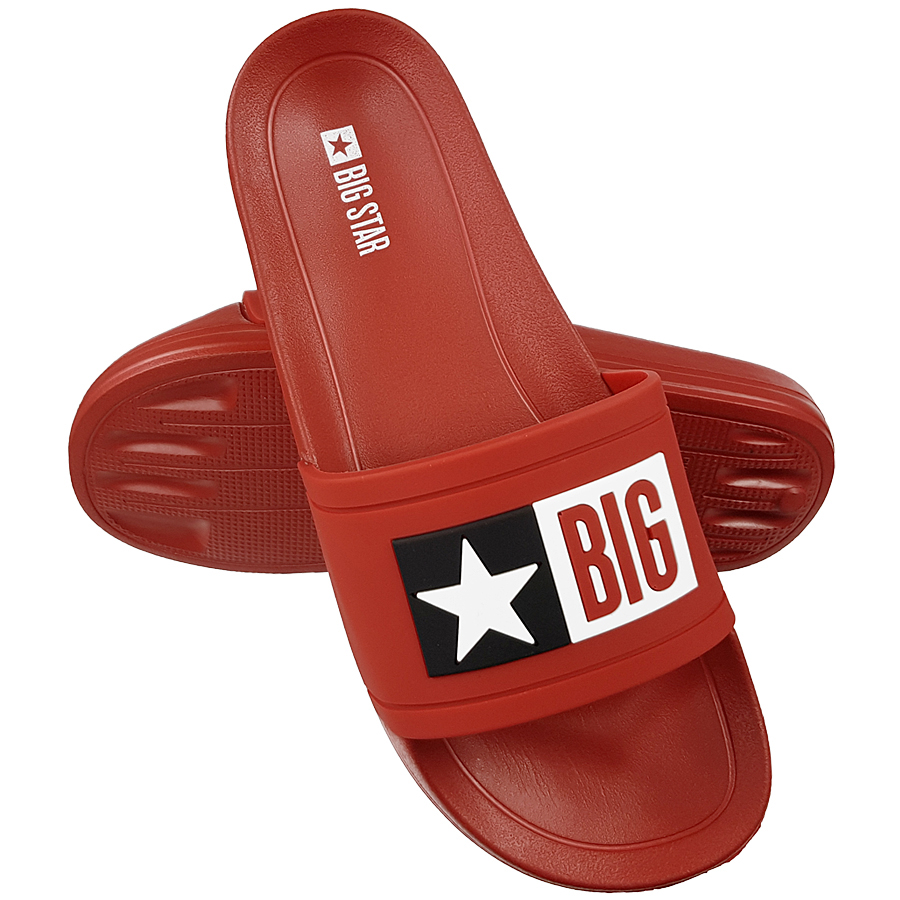

Klapki Big Star męskie czerwone DD174702 41