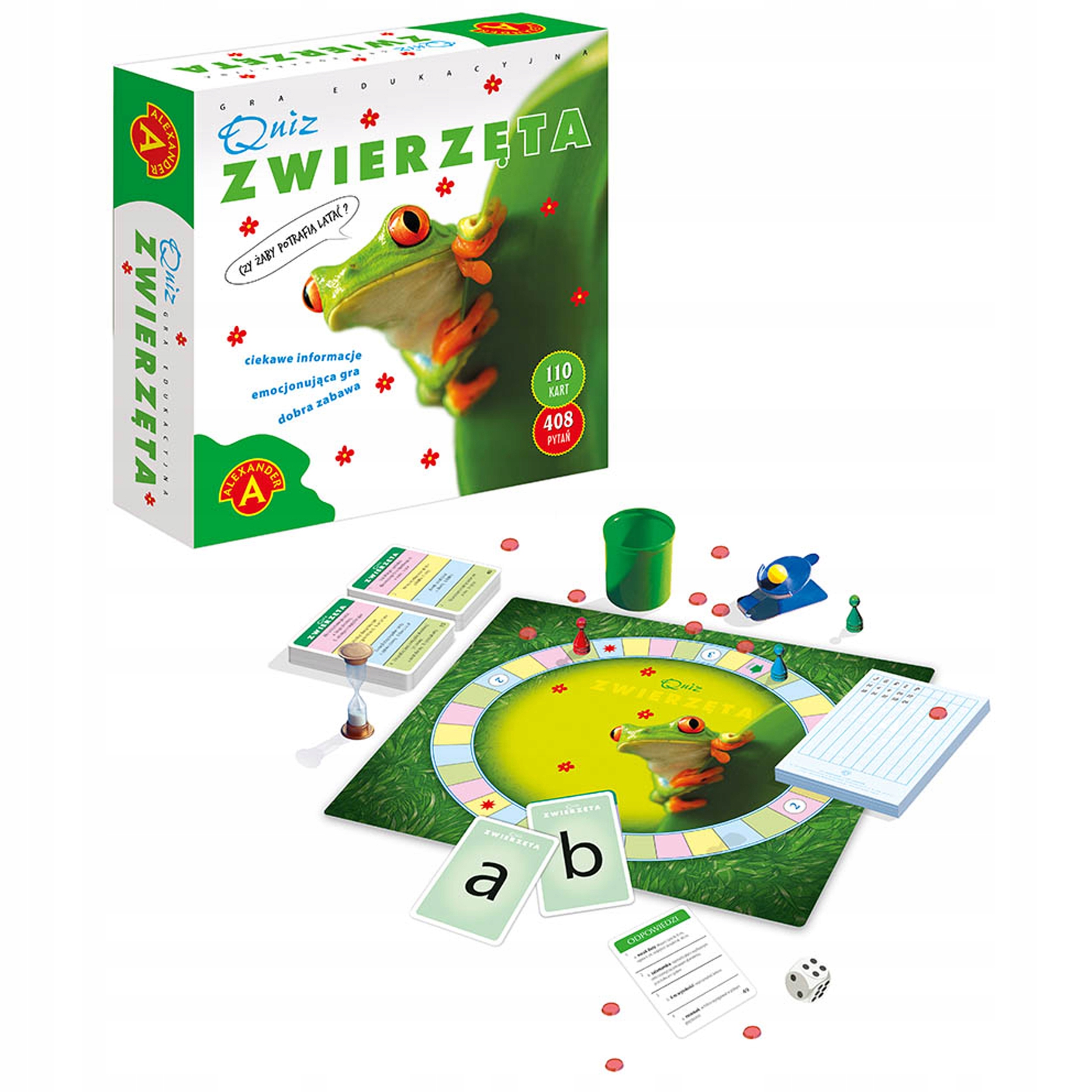 

Gra Edukacyjna Quiz Zwierzęta Big Alexander