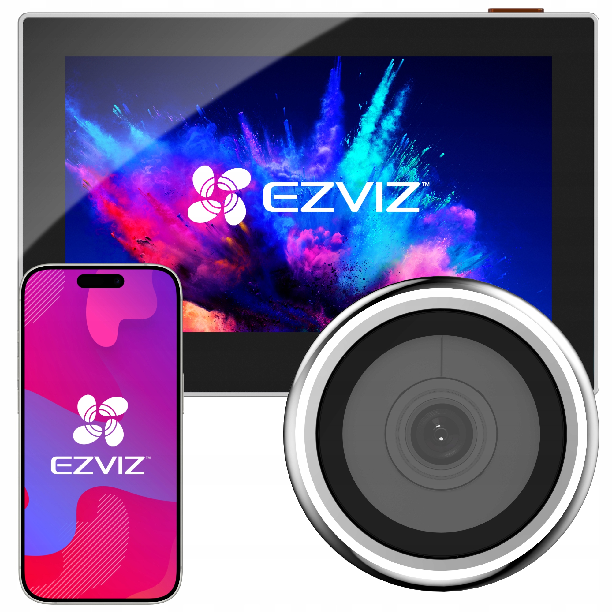 Wizjer Kamera Do Drzwi Wideodomofon Wifi 4,3 Cala Ezviz HP2