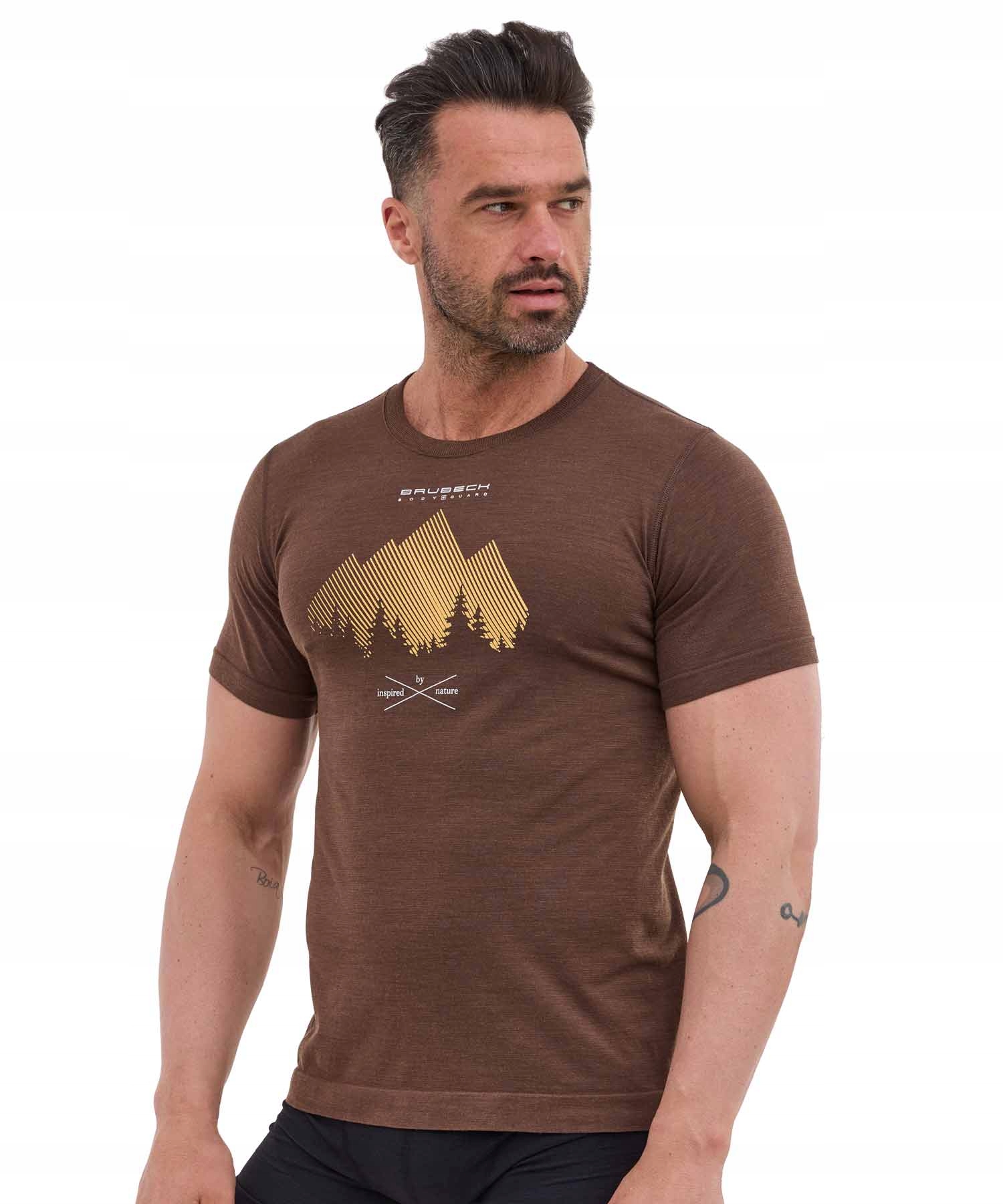 Brubeck Koszulka termoaktywna męska Merino L Outdoor Wool Pro