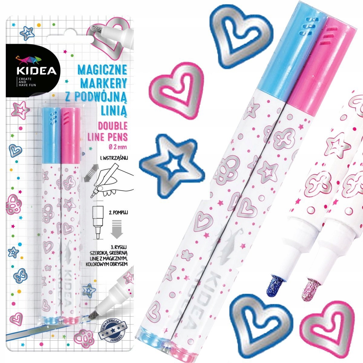 

Magiczne markery z podwójną linią Kidea (MMPL2KA)