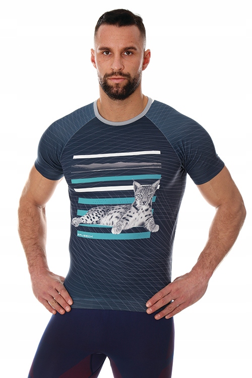 Turystyczna koszulka męska BRUBECK CITY AIR Rękaw krótki rękaw