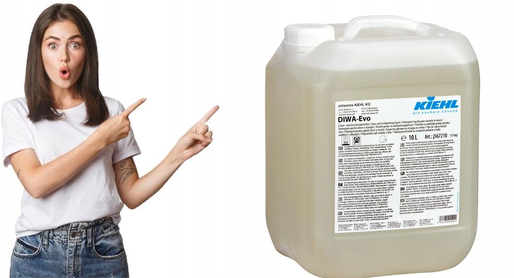 Levně Tekutý přípravek na strojové mytí nádobí DIWA-Evo 10L