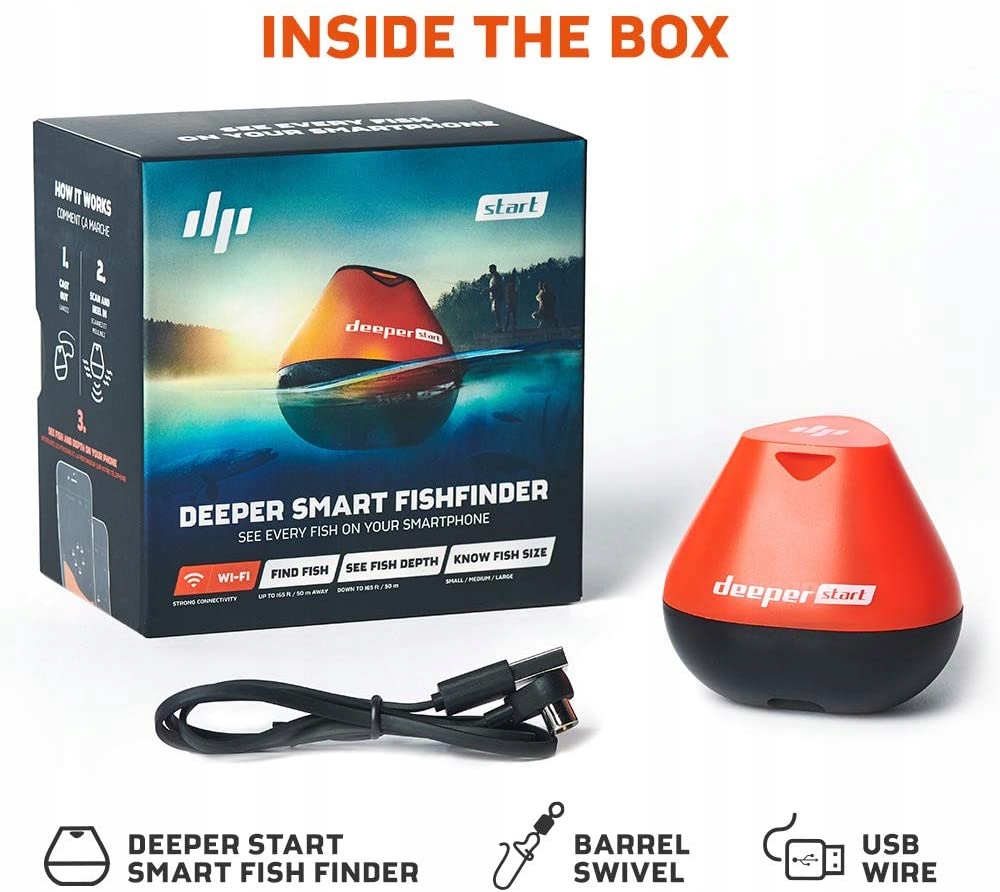 Эхолот для рыбной ловли беспроводное приложение WLAN USB бренд Deeper