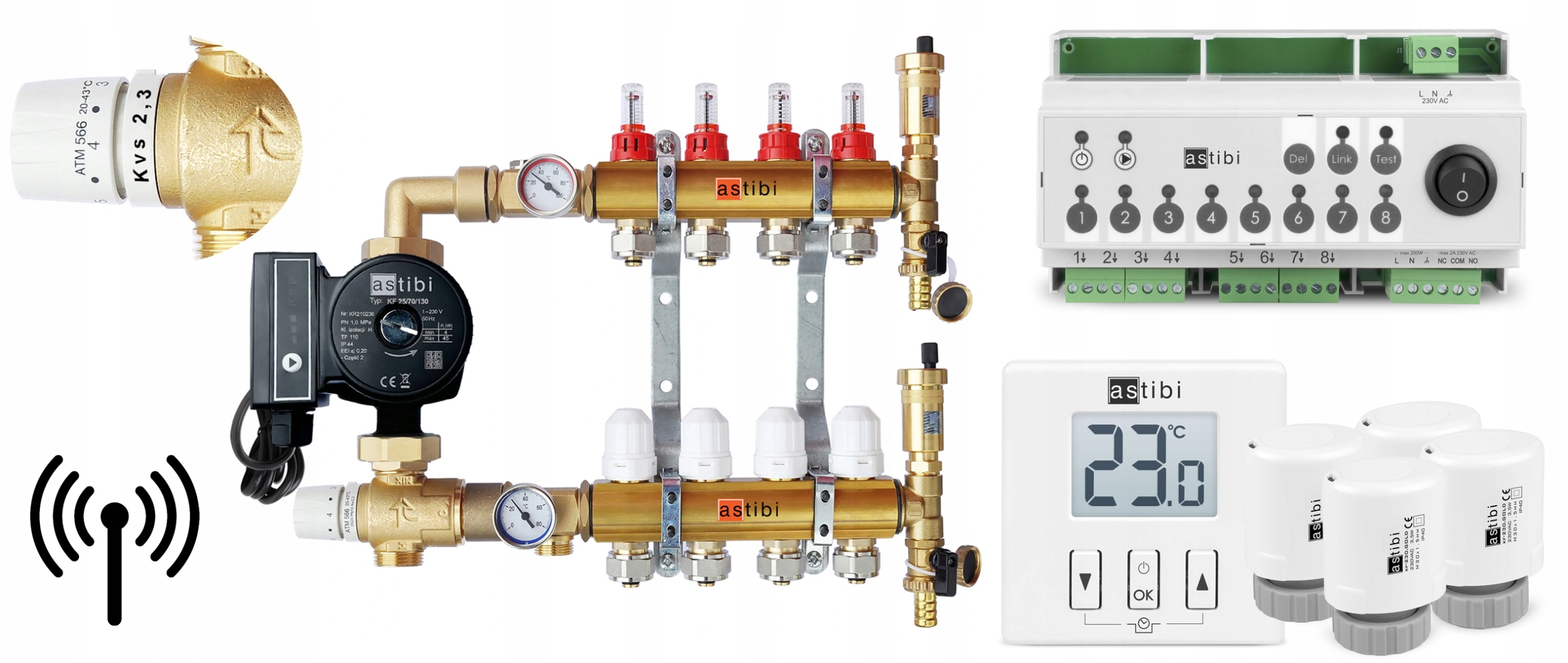 Rozdělovač 2 Podlahových Topení Pro Podlahové Topení