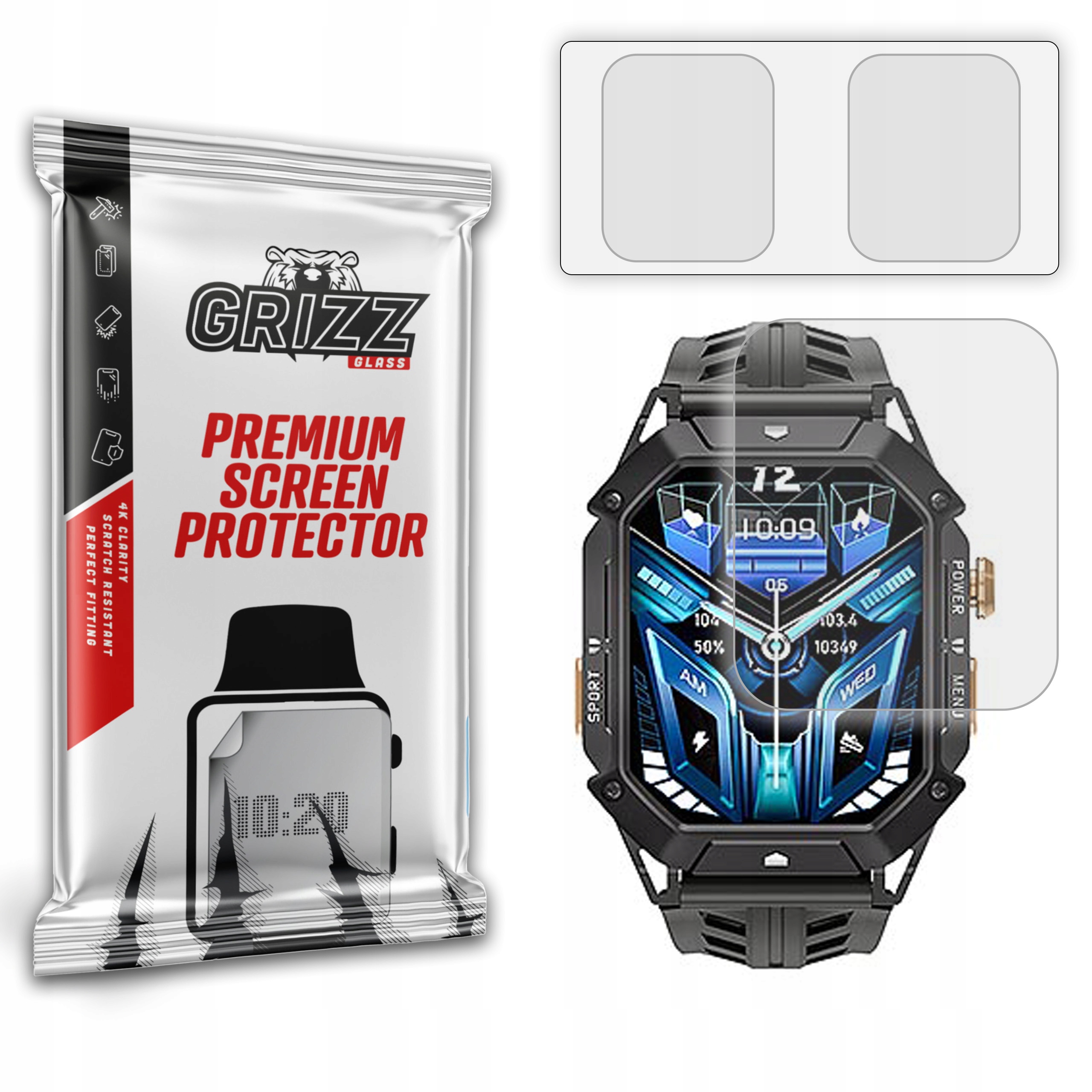 2-PAK Antyodciskowa folia ochronna do Oukitel BT80