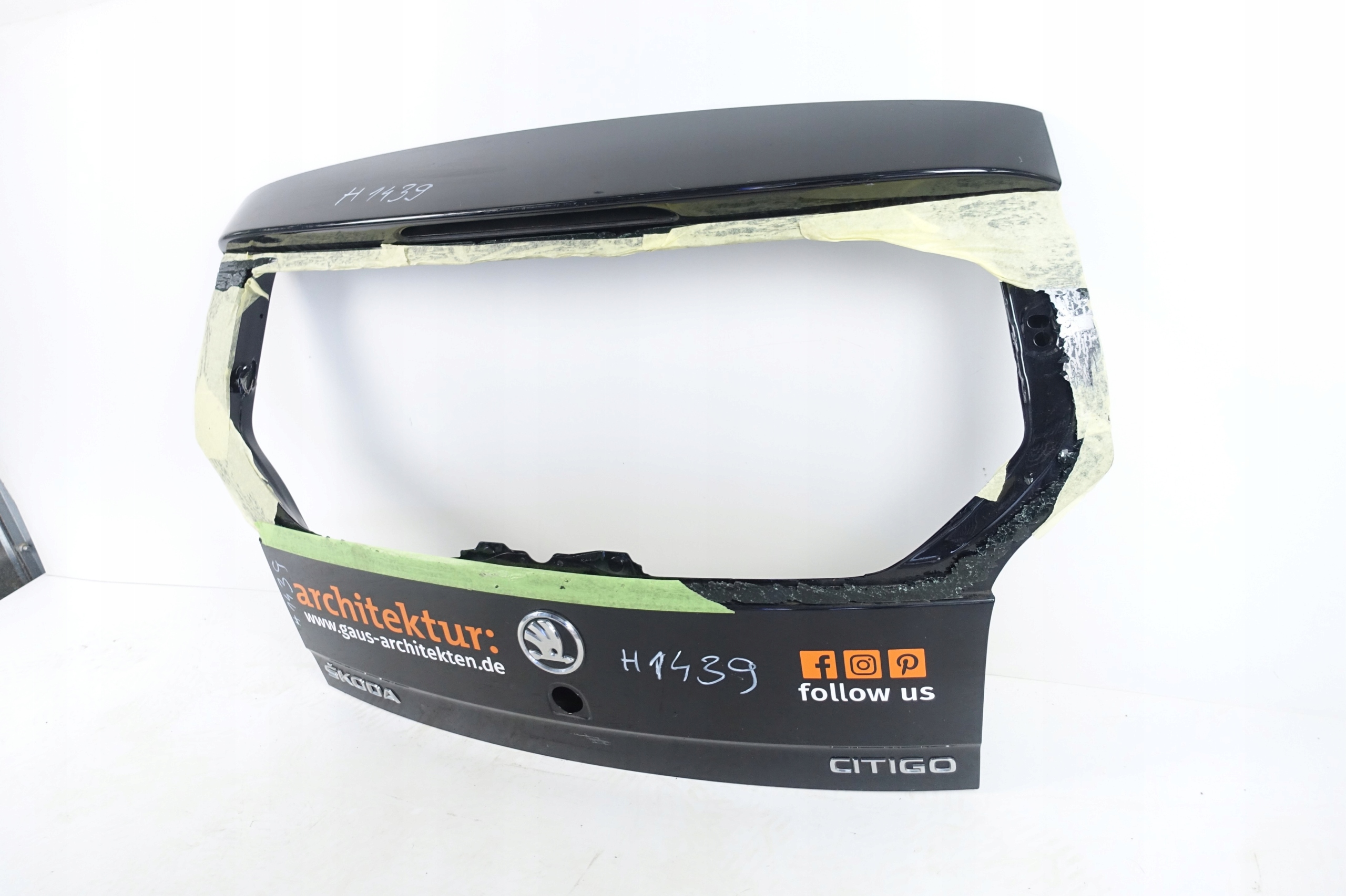 SKODA CITIGO 1ST 2011- trunk door cover boot rear part