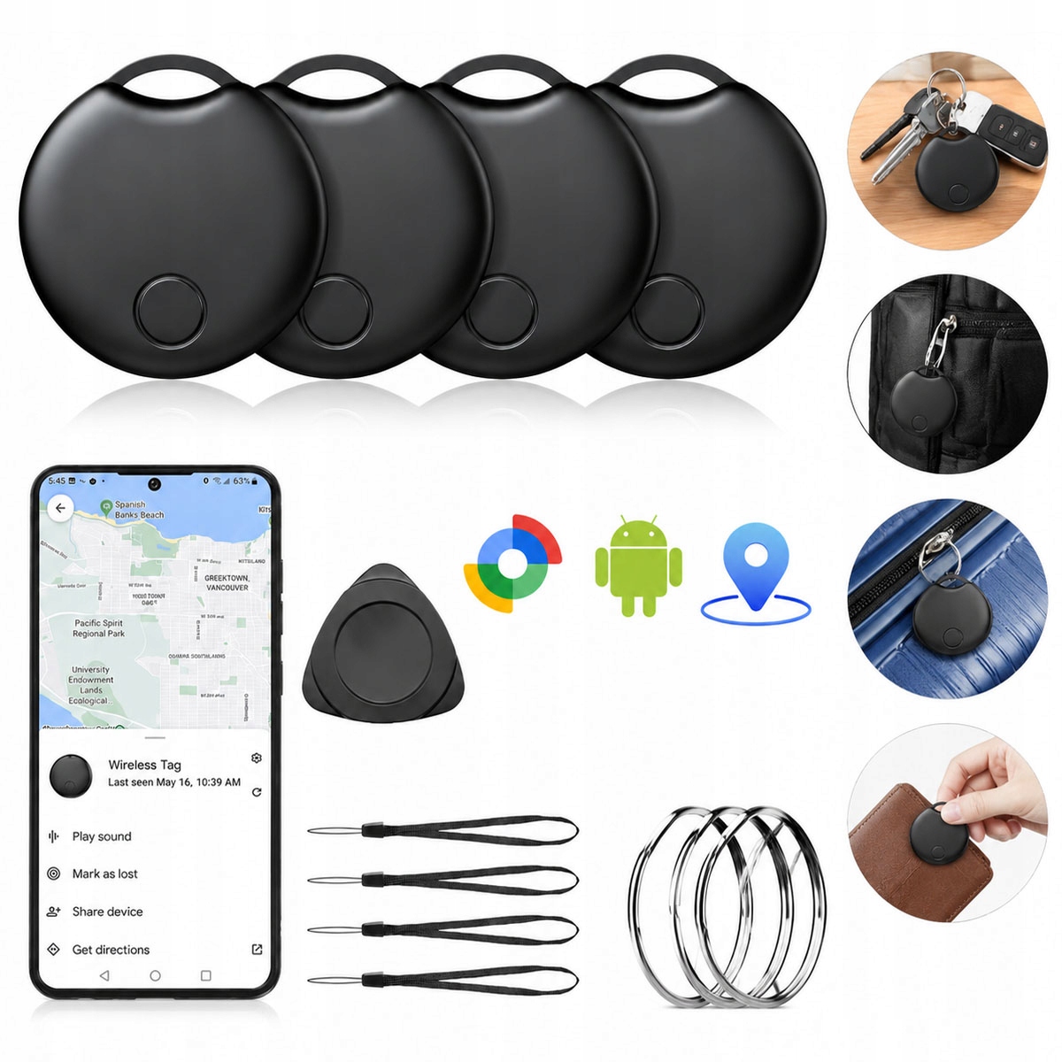 Lokalizator Gps Tracker Do Roweru Auta Kluczy Google Android