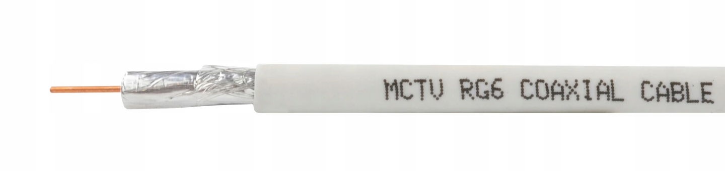 Kabel przewód antenowy satelitarny DVB-T RG6 25M Długość kabla 25 m