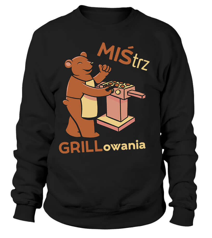Pánská Mikina Miśtrz Grilování Xs Černá Dárek pro kluka a chlapa pro ni