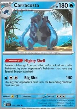 Holo Pokemon Tcg Wodny Carracosta (blk 023)