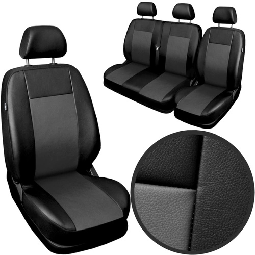 Pokrowce Na Siedzenia Fotele ekoskóra 2+1 Citroen Jumper Jumpy Berlingo