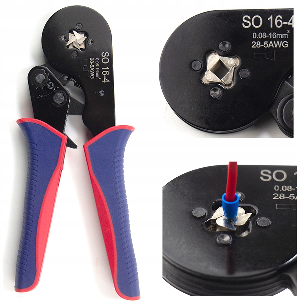 0.08-16mm ZACISKARKA PRASKA TULEJEK KONEKTORÓW