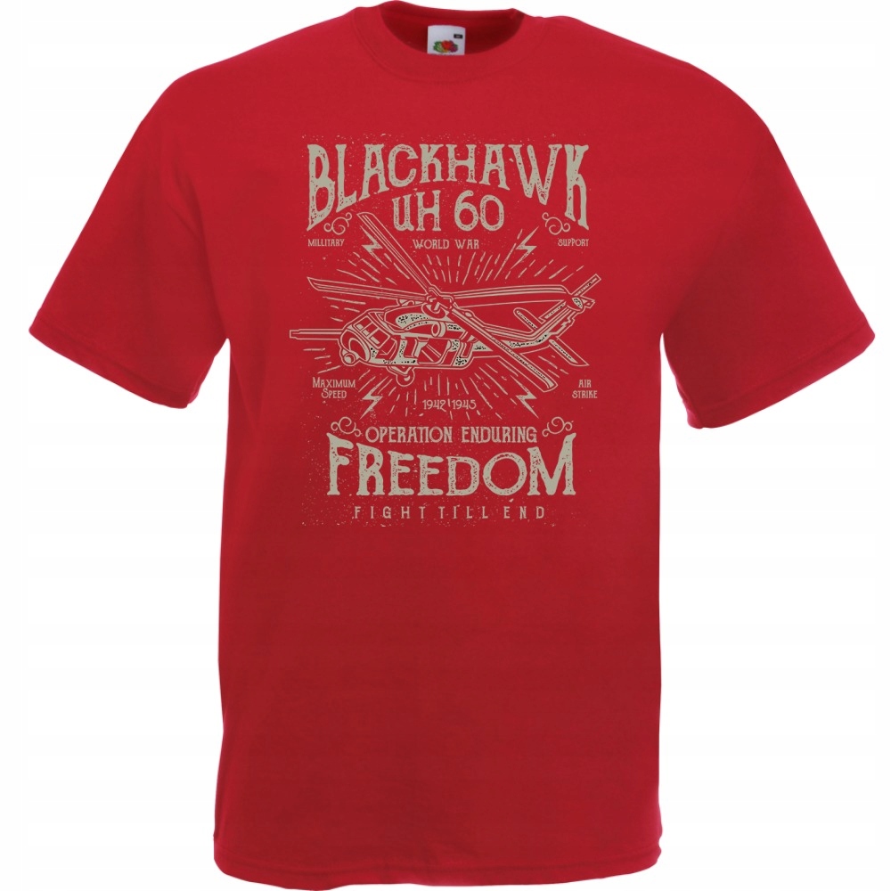 

Koszulka śmigłowiec freedom wojna S ceglana czerwo