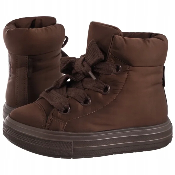Dámské boty Sněhule Converse Ctas Elements Boot Hi A12940C Hnědé