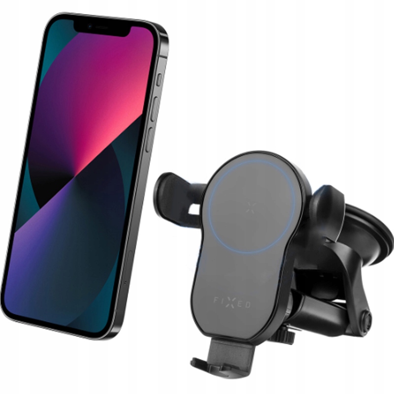 Mocny uchwyt na telefon do samochodu Fixed ładowanie Qi na kokpit/ szybę