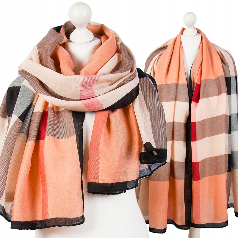 

Piekny Duży Wiosennyu Szal Apaszka Szalik Chusta