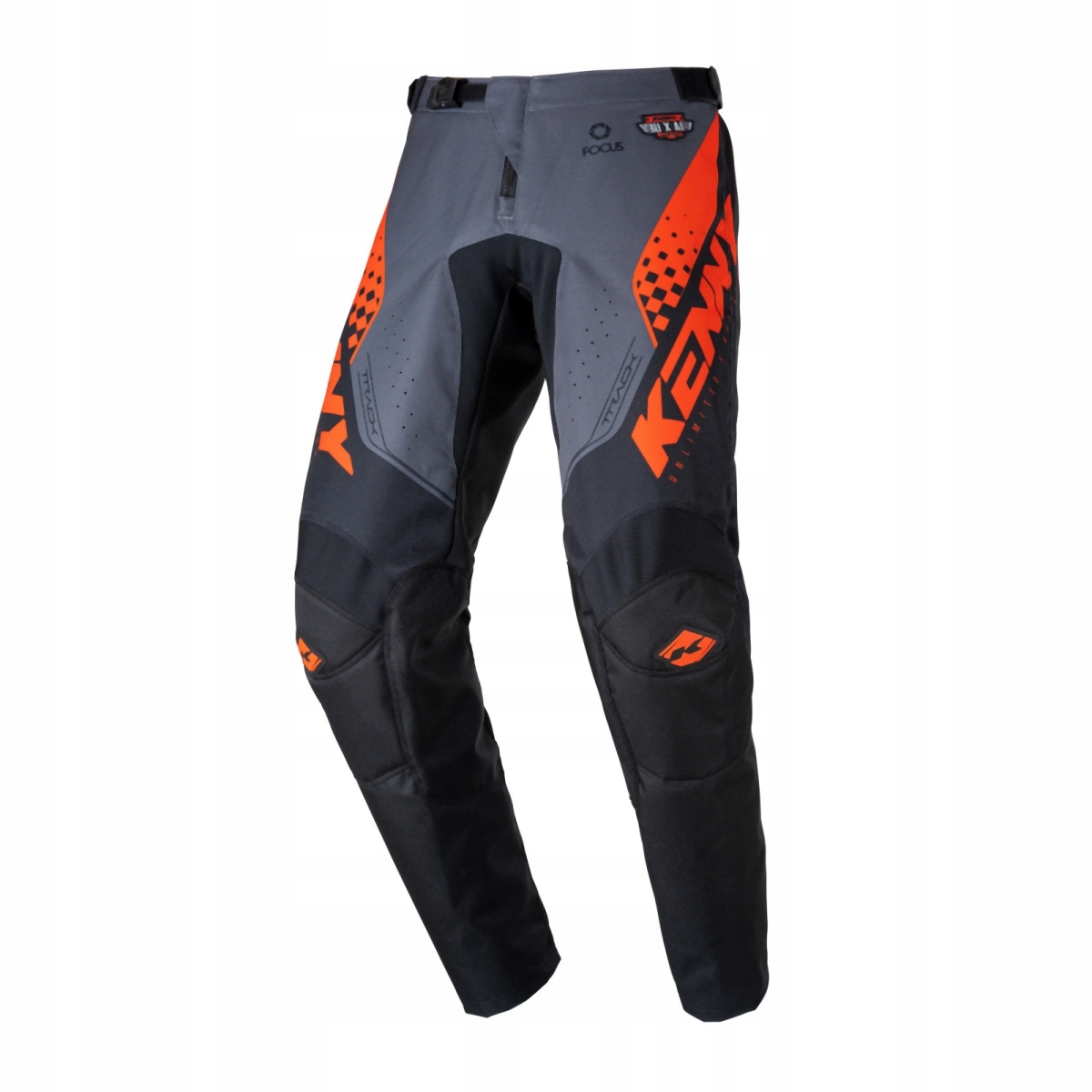 Kenny Detské Racingové Nohavice Cross/enduro Track Focus Black/orange 18