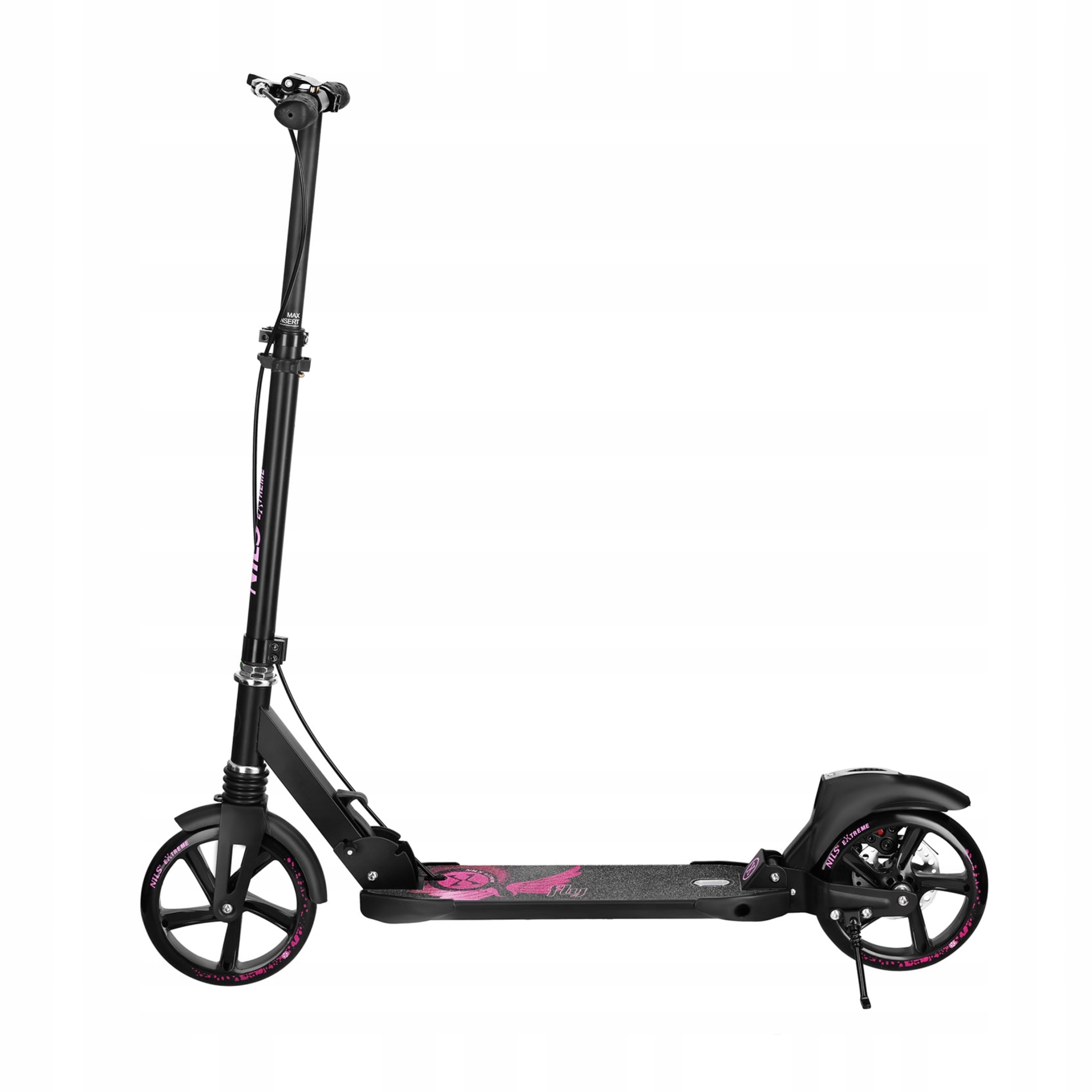 Hulajnoga Składana Miejska Różowa Duża Hamulec Tarczowy 200mm Nils Extreme