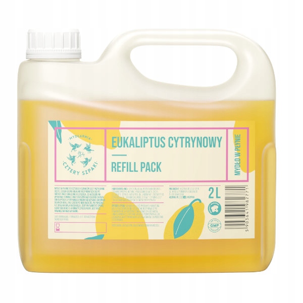 4Špačci Eukalyptus Citronový Refill Pack přírodní tekuté mýdlo 2 l